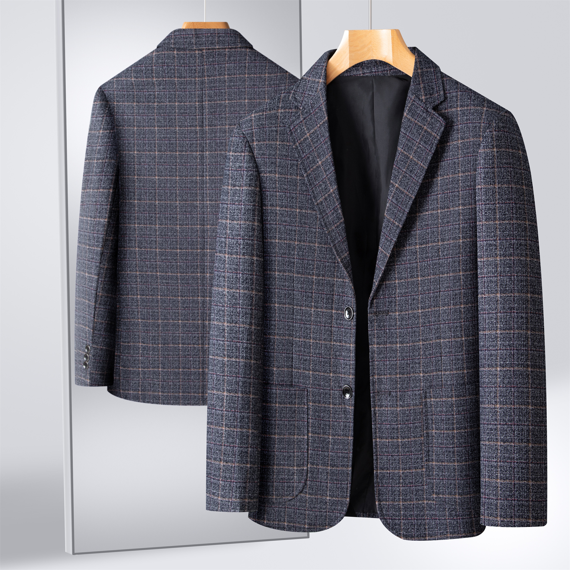 Men Formal Wear In Summer - Striped Suit Men's Plaid Suit Men's