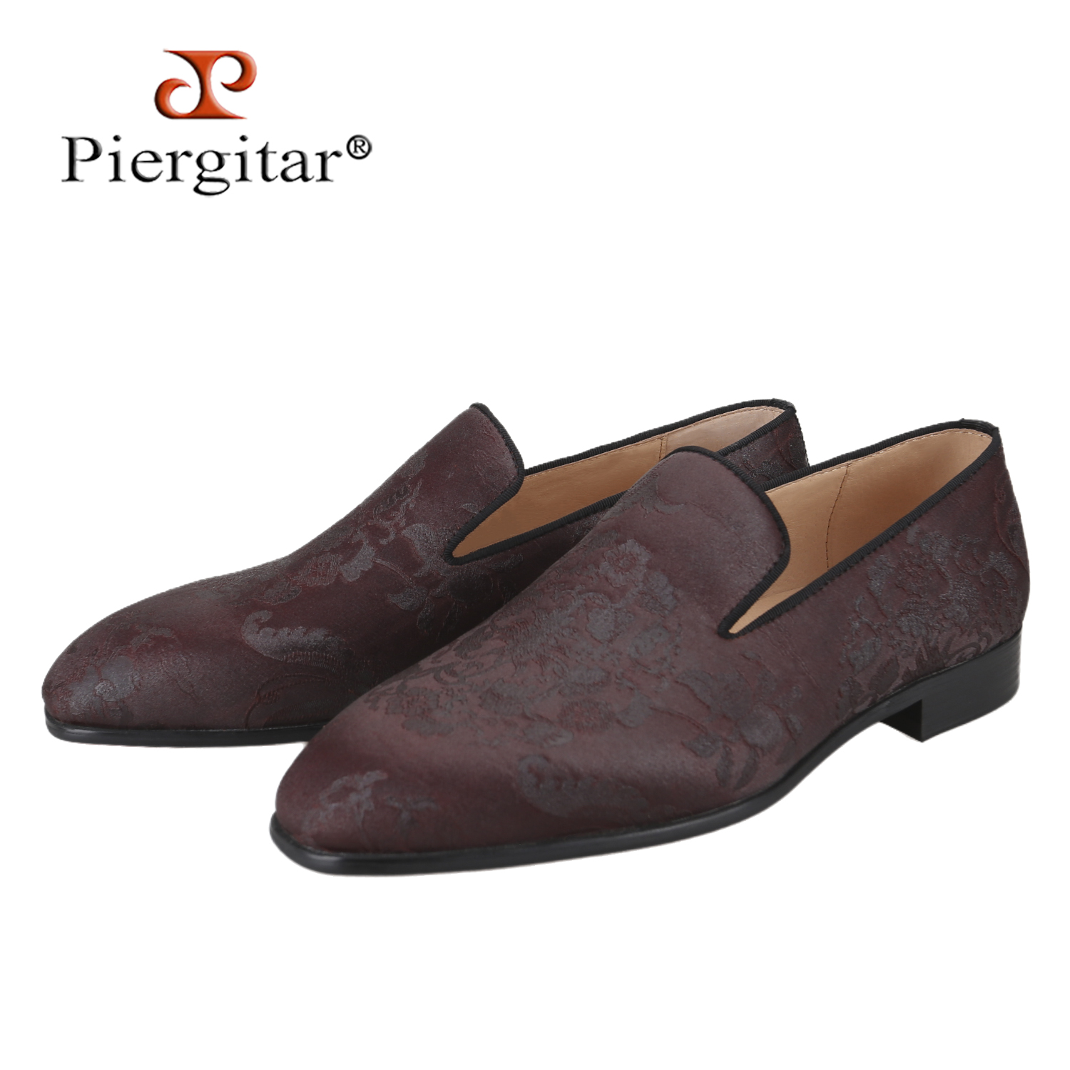 Formal Wear For Men In Wedding - Piergitar Dark Brown Handmade Totem Gambiered