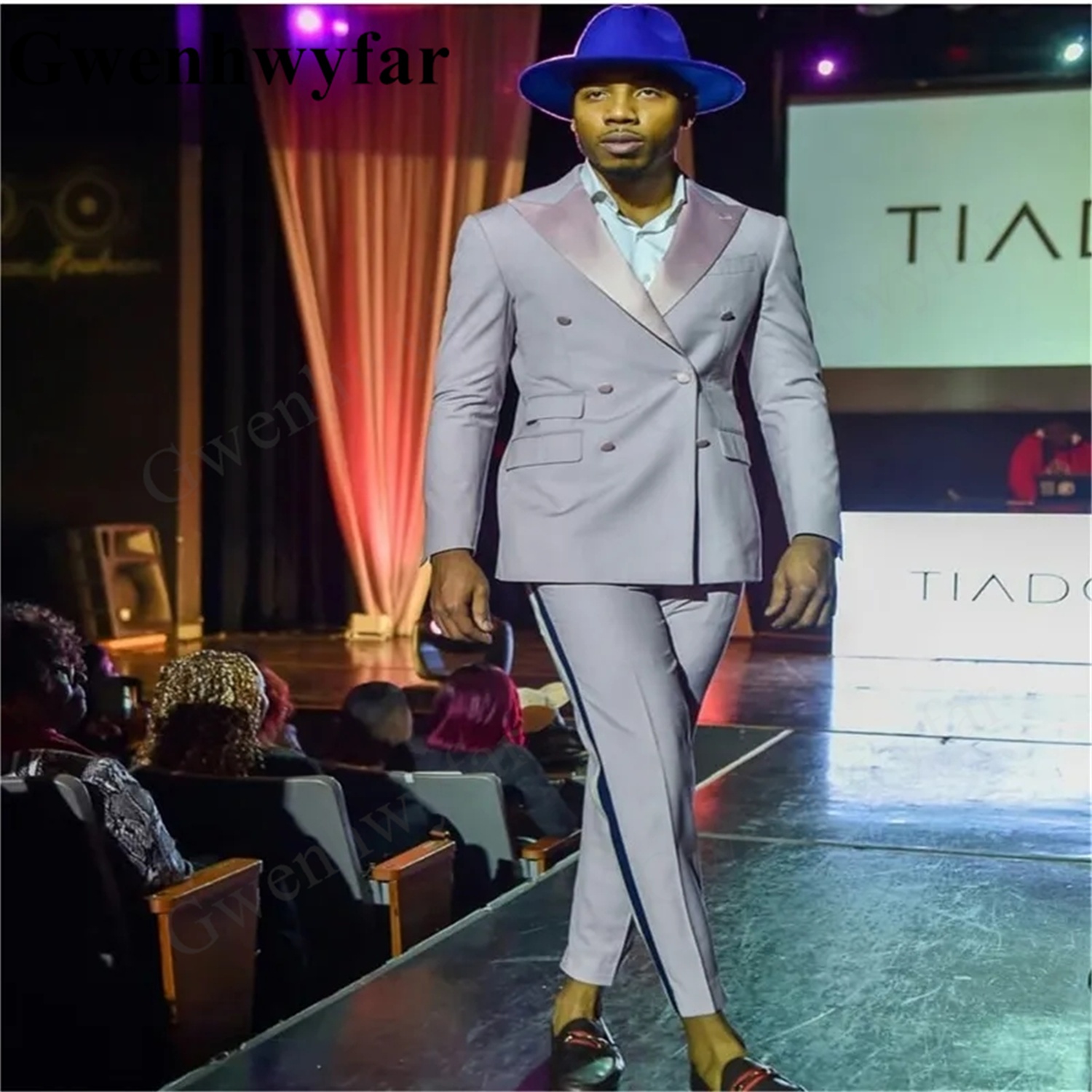 Men Formal Wear Pink - Gwenhwyfar New Light Pink Men's Suits