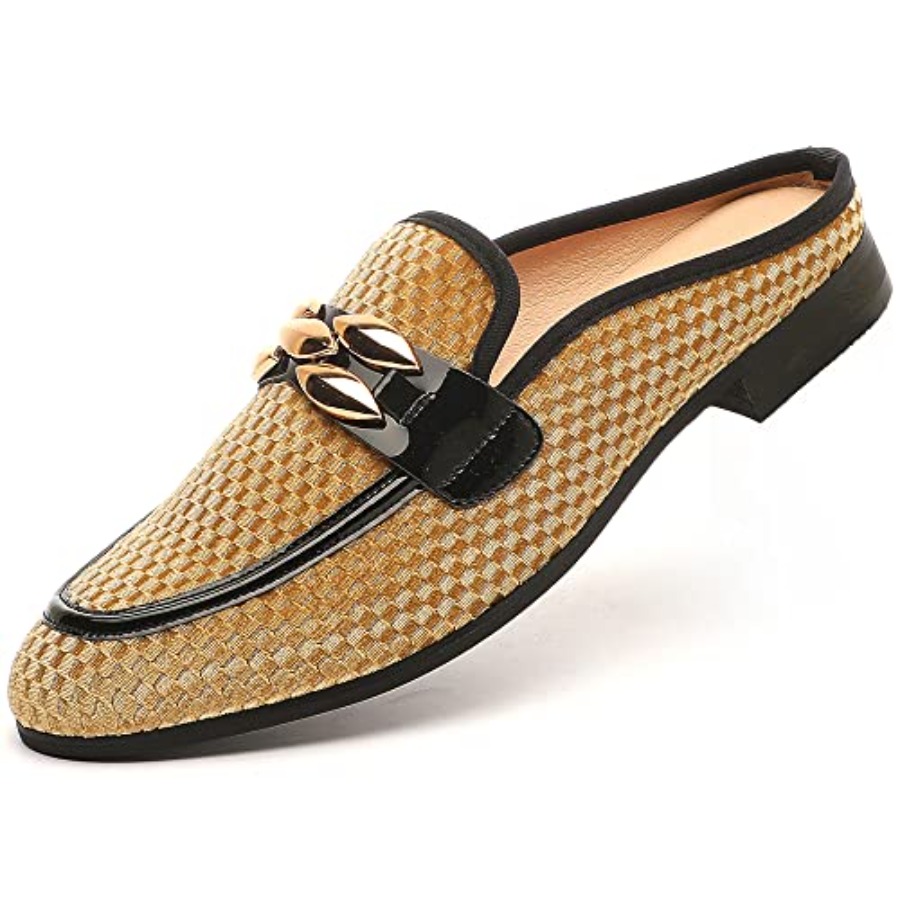 Men'S Formal Wear Slippers - Men's Slip-on Mule Sandals Loafer with