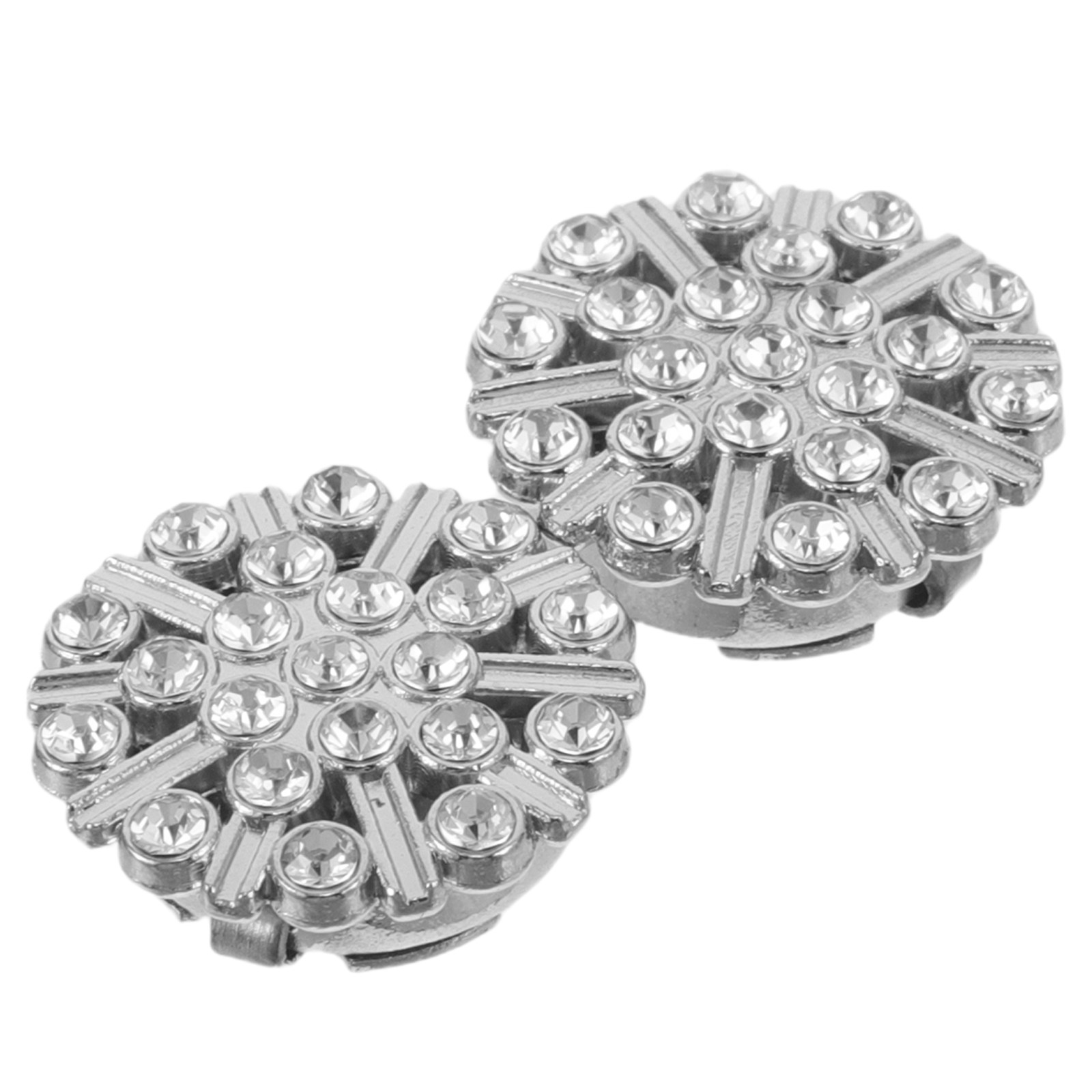 Men Formal Wear Look - Sophisticated Diamond Look Rhinestone Cufflinks for