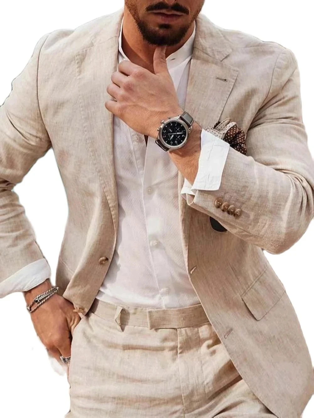 Summer Beach Business Linen Me – Men Formal Wear In Summer recenzja i cena