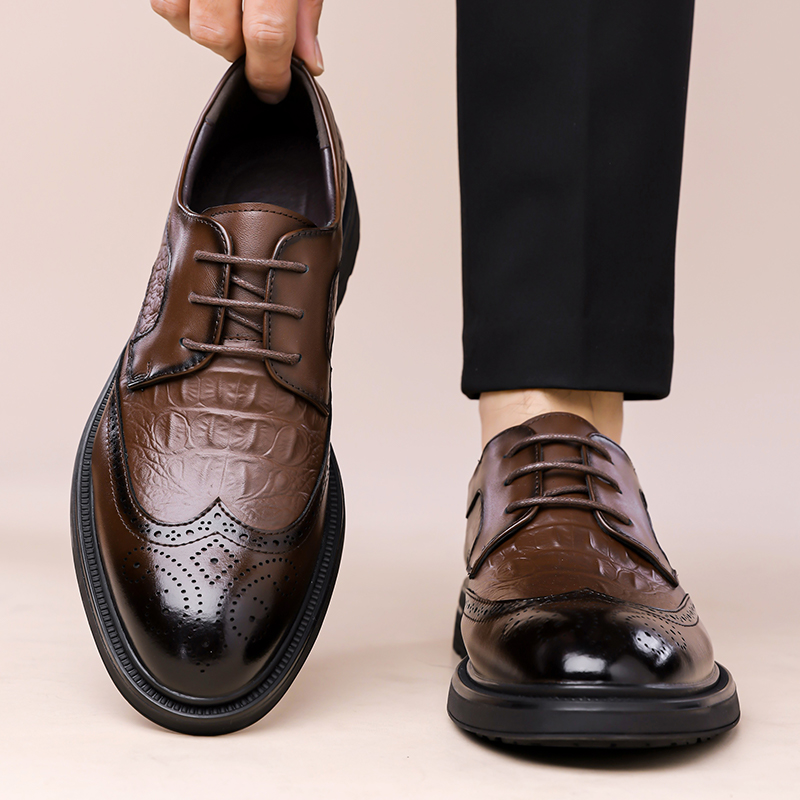 Summer New Leather Shoes Men's – Formal Men Office Wear Sandals recenzja i cena