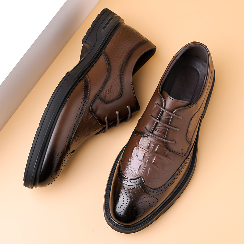 Summer New Leather Shoes Men's – Formal Men Office Wear Sandals recenzja i cena