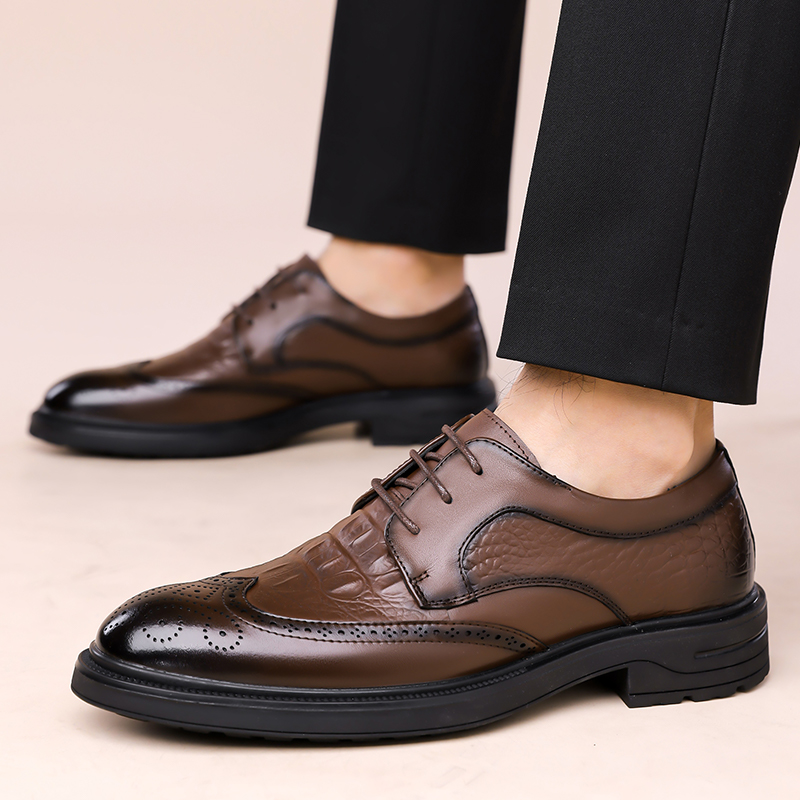 Summer New Leather Shoes Men's – Formal Men Office Wear Sandals recenzja i cena
