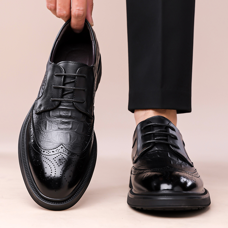 Summer New Leather Shoes Men's – Formal Men Office Wear Sandals recenzja i cena