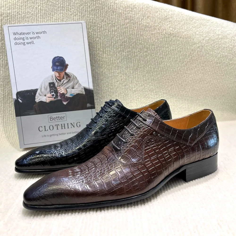 Italian Luxury Men's Pointed T – Formal Wear For Men In Wedding recenzja i cena