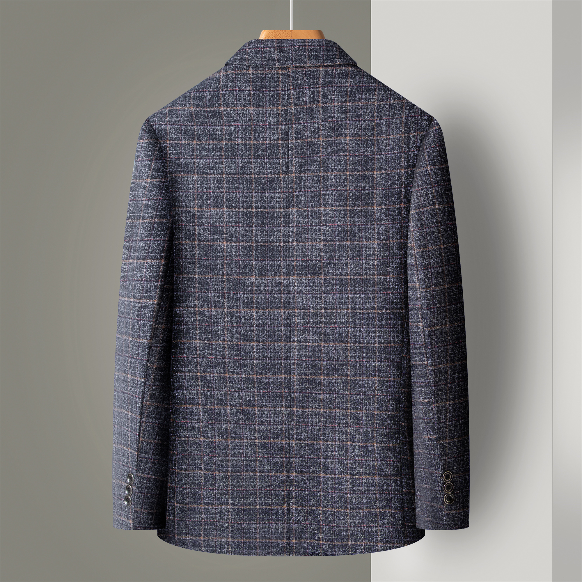 Striped Suit Men's Plaid Suit  – Men Formal Wear In Summer recenzja i cena