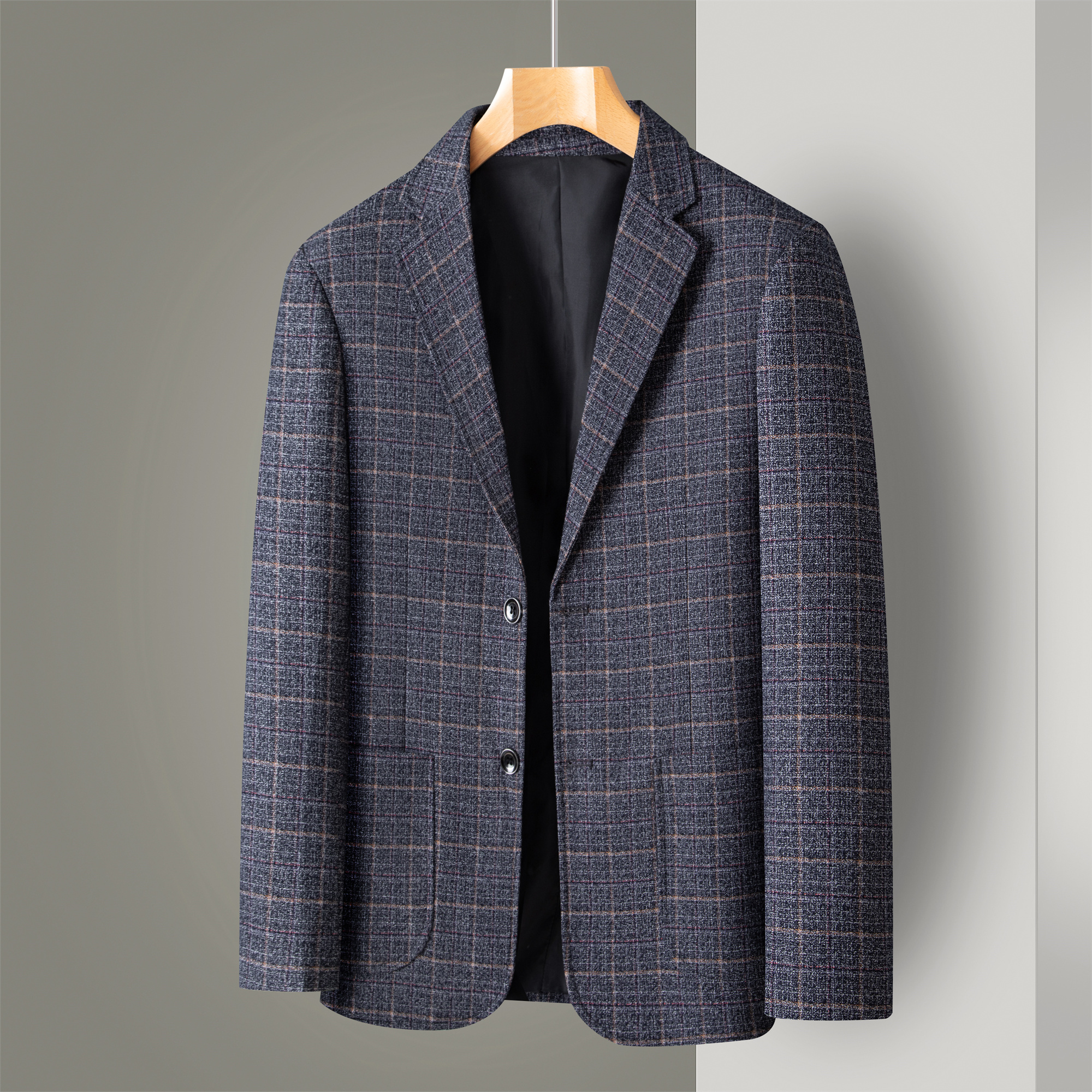 Striped Suit Men's Plaid Suit  – Men Formal Wear In Summer recenzja i cena