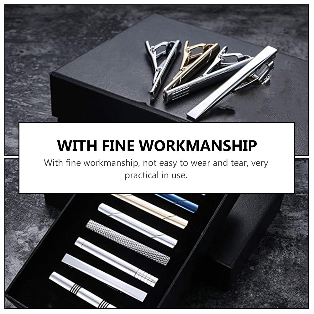 8Pcs Business Tie Clips Copper – Men Formal Wear Look recenzja i cena