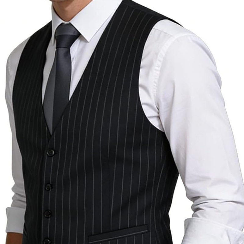 Mens Pinstripe Business Suit V – Formal Wear For Men In Wedding recenzja i cena