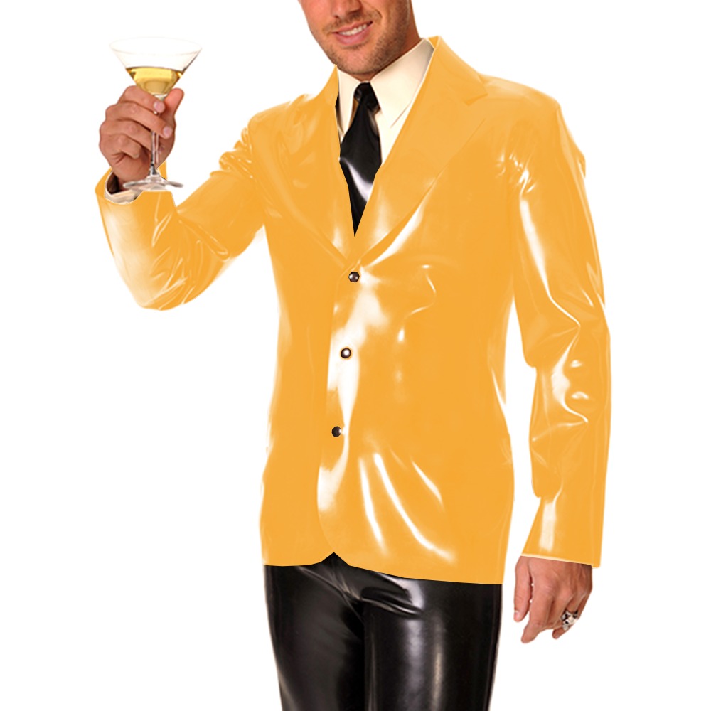 Men's Long Sleeve Vinyl PVC Le – Men Formal Wear Look recenzja i cena