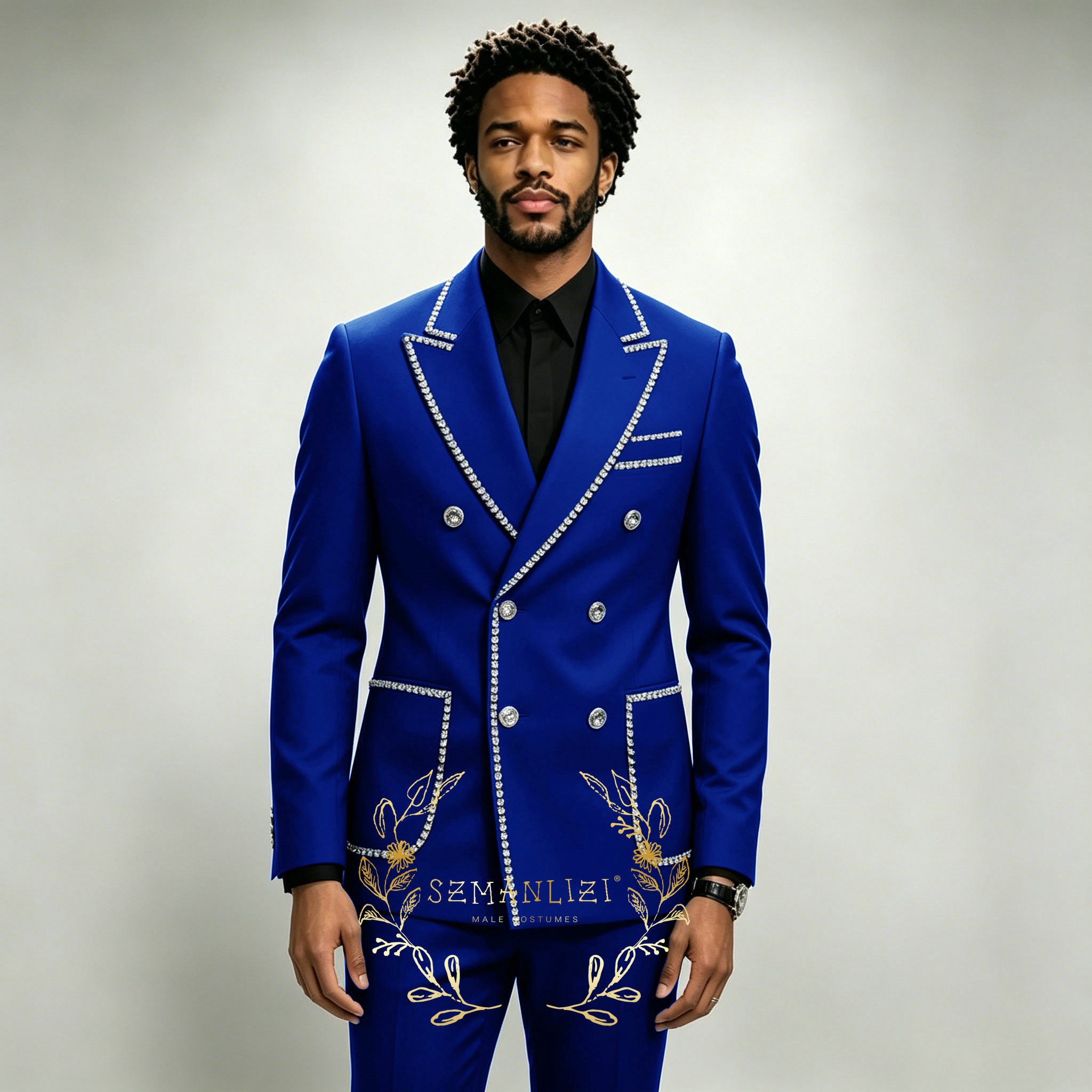 Luxury Men's Suits 2 Pieces Ro – Formal Wear For Men In Wedding recenzja i cena