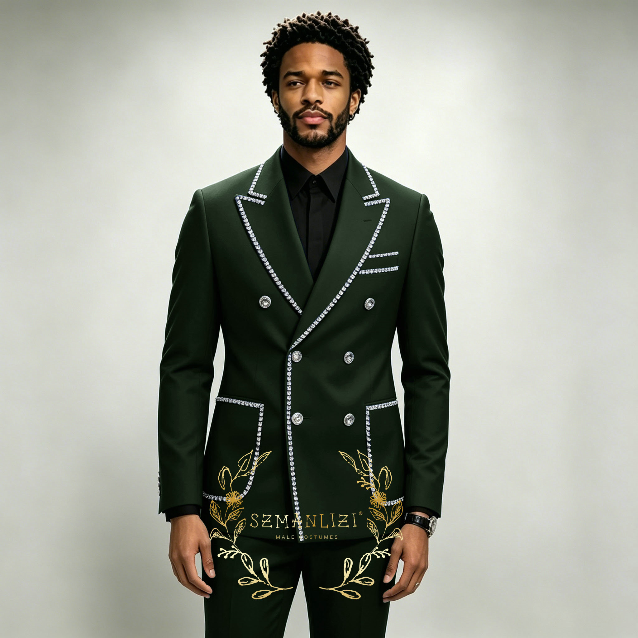 Luxury Men's Suits 2 Pieces Ro – Formal Wear For Men In Wedding recenzja i cena