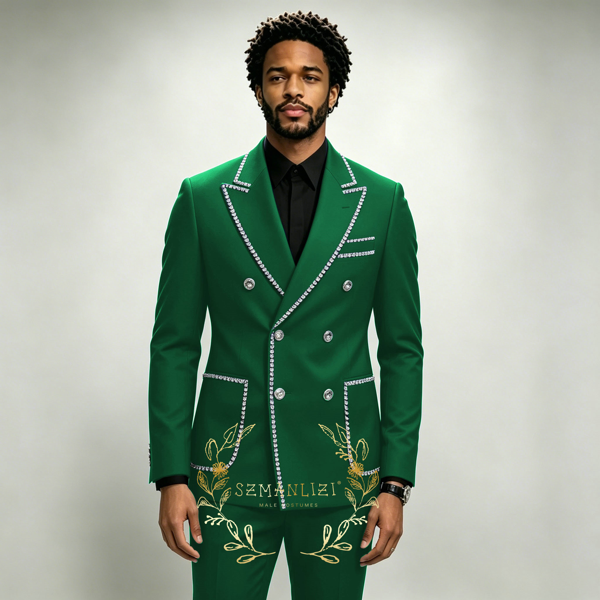 Luxury Men's Suits 2 Pieces Ro – Formal Wear For Men In Wedding recenzja i cena