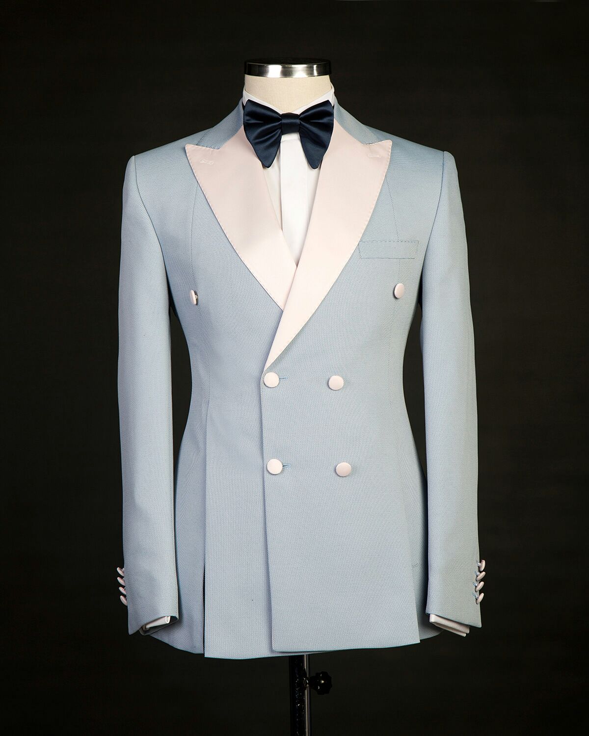 Groom Wedding Tuxedos Double B – Men Formal Wear Pink recenzja i cena