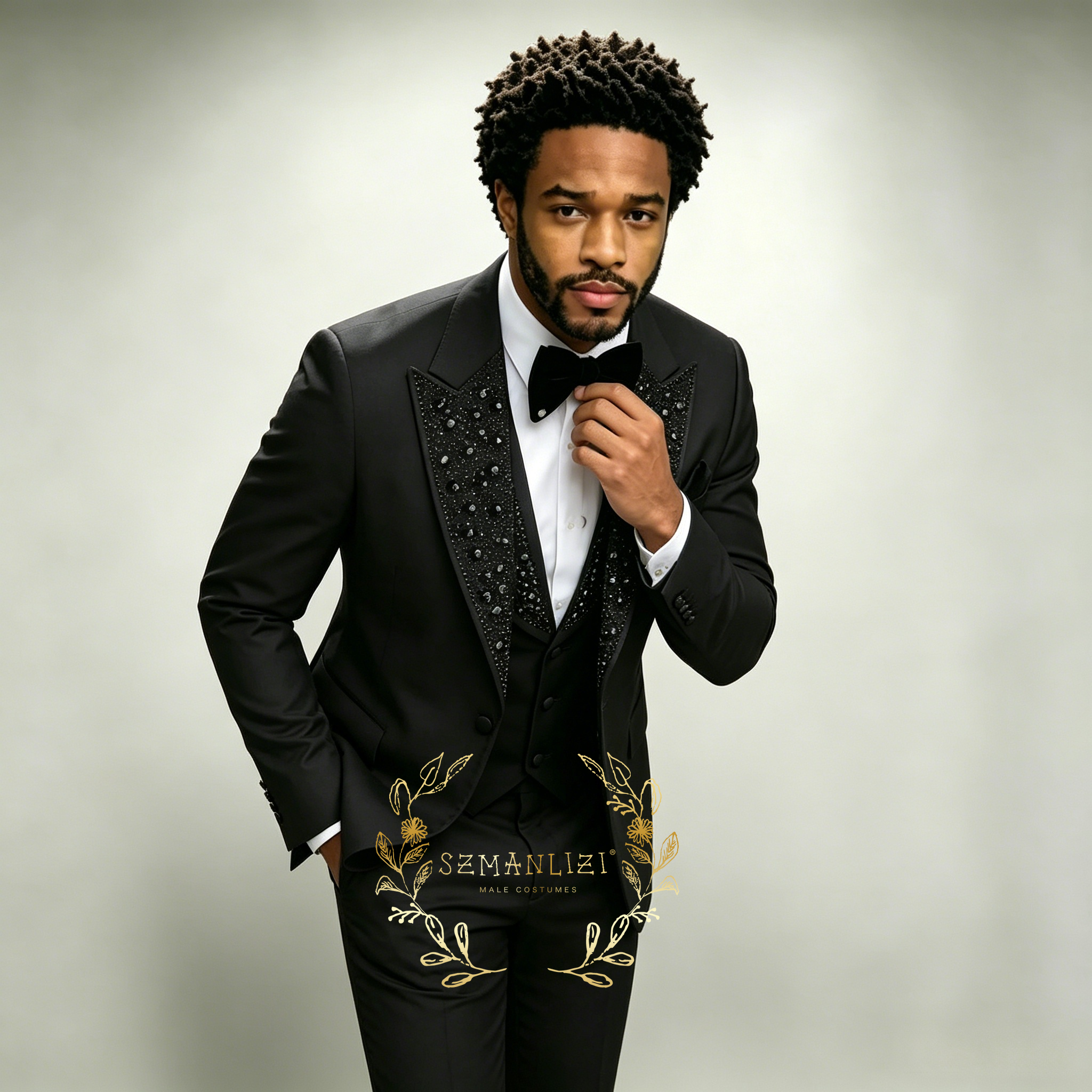 Black Men Suits Luxury Stone C – Formal Wear For Men In Wedding recenzja i cena