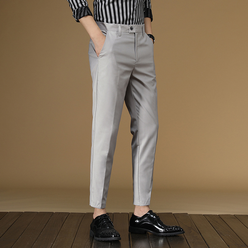 Summer Suit Pants Men Red Blac – Men Formal Wear In Summer recenzja i cena
