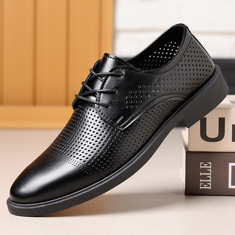 Summer New Leather Shoes Men's – Formal Men Office Wear Sandals recenzja i cena