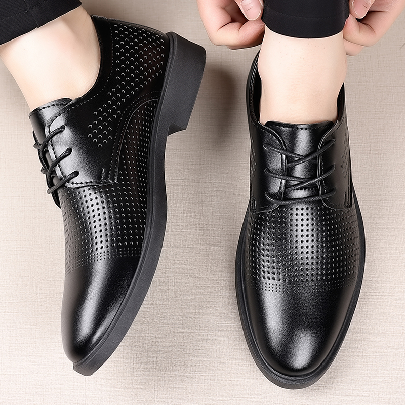 Summer New Leather Shoes Men's – Formal Men Office Wear Sandals recenzja i cena