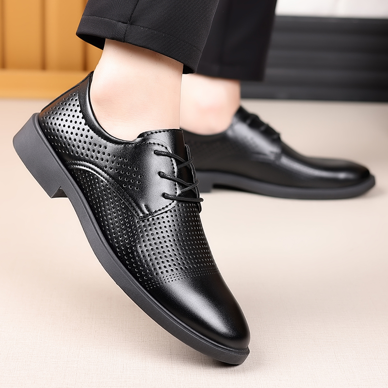 Summer New Leather Shoes Men's – Formal Men Office Wear Sandals recenzja i cena