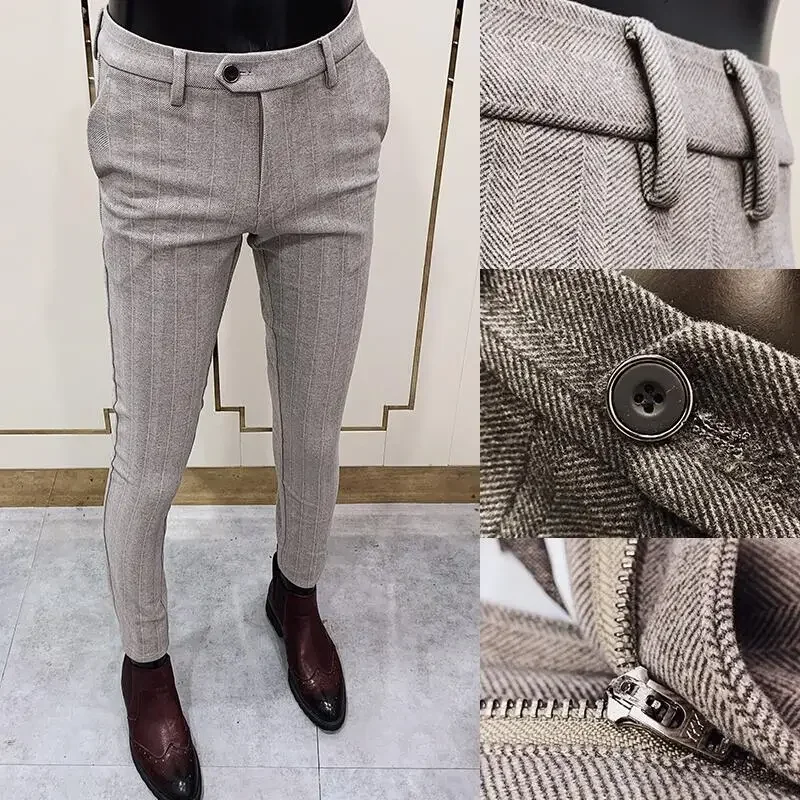 Autumn Winter Thickened Woolen – Men Formal Wear Dress recenzja i cena