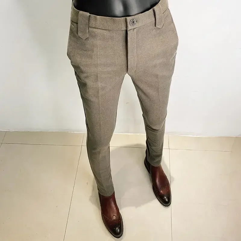 Autumn Winter Thickened Woolen – Men Formal Wear Dress recenzja i cena