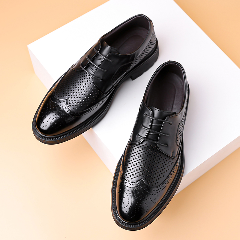 Summer New Leather Shoes Men's – Formal Men Office Wear Sandals recenzja i cena