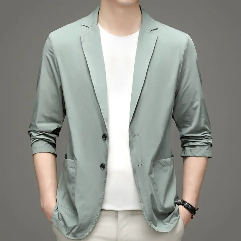 New Summer Men Thin Blazers Bu – Men Formal Wear In Summer recenzja i cena