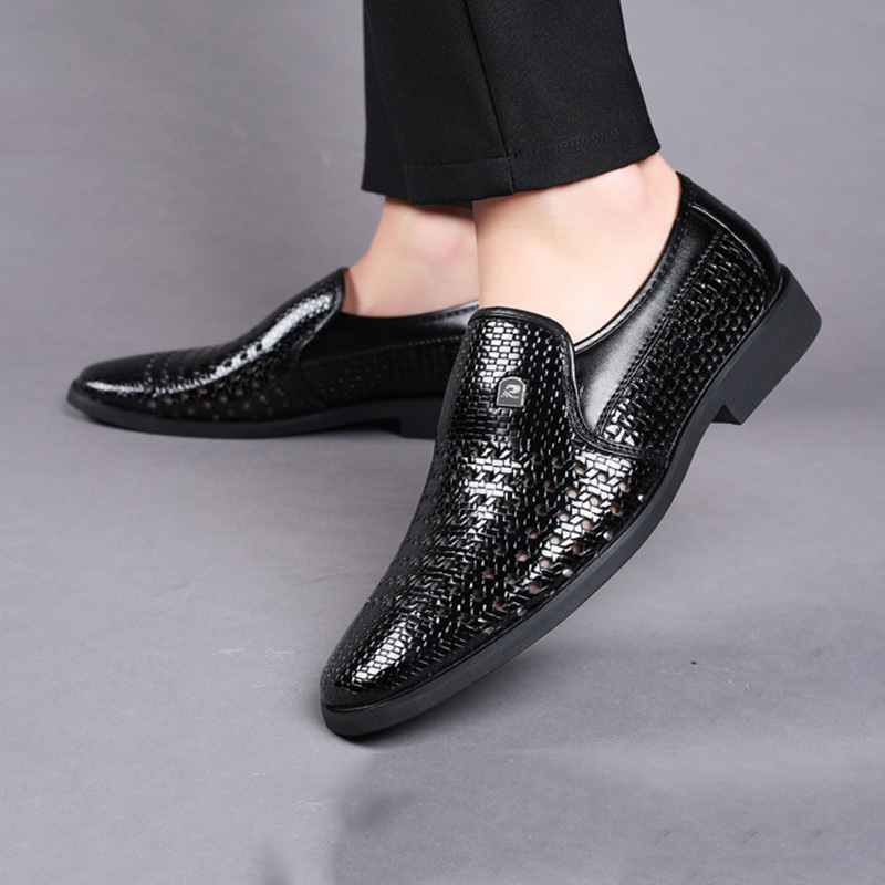 Summer New Leather Shoes Men's – Formal Men Office Wear Sandals recenzja i cena