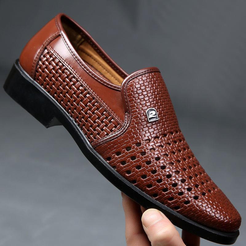 Summer New Leather Shoes Men's – Formal Men Office Wear Sandals recenzja i cena