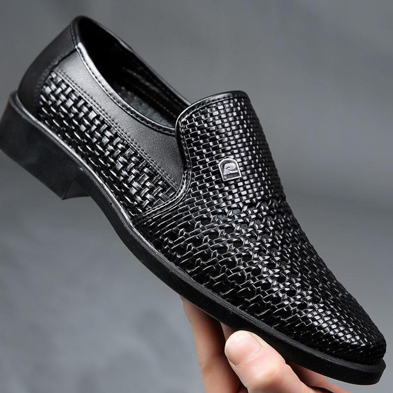Summer New Leather Shoes Men's – Formal Men Office Wear Sandals recenzja i cena