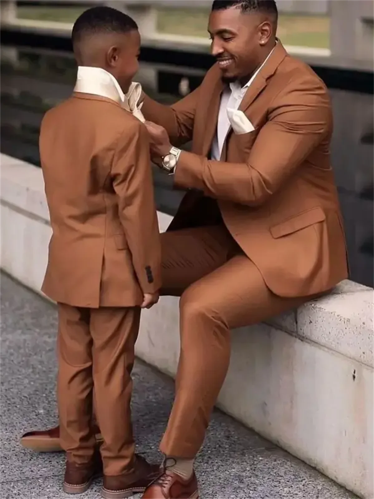 2 Pieces Dark Brown Men Suits  – Formal Wear For Men In Wedding recenzja i cena