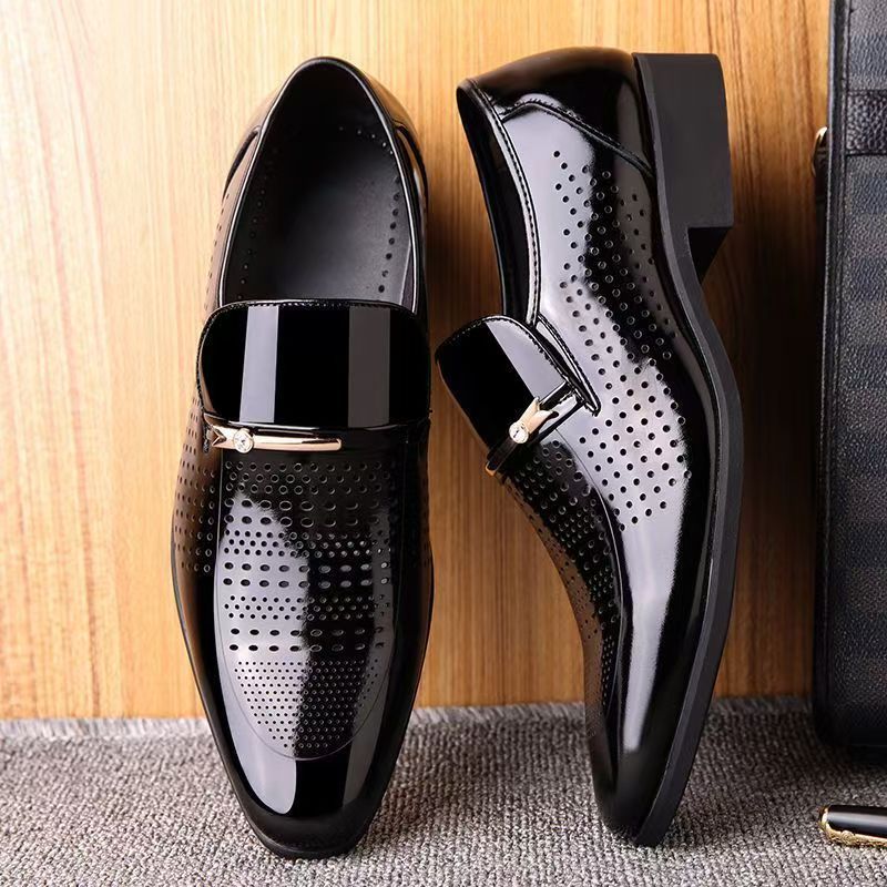 Summer New Leather Shoes Men's – Formal Men Office Wear Sandals recenzja i cena