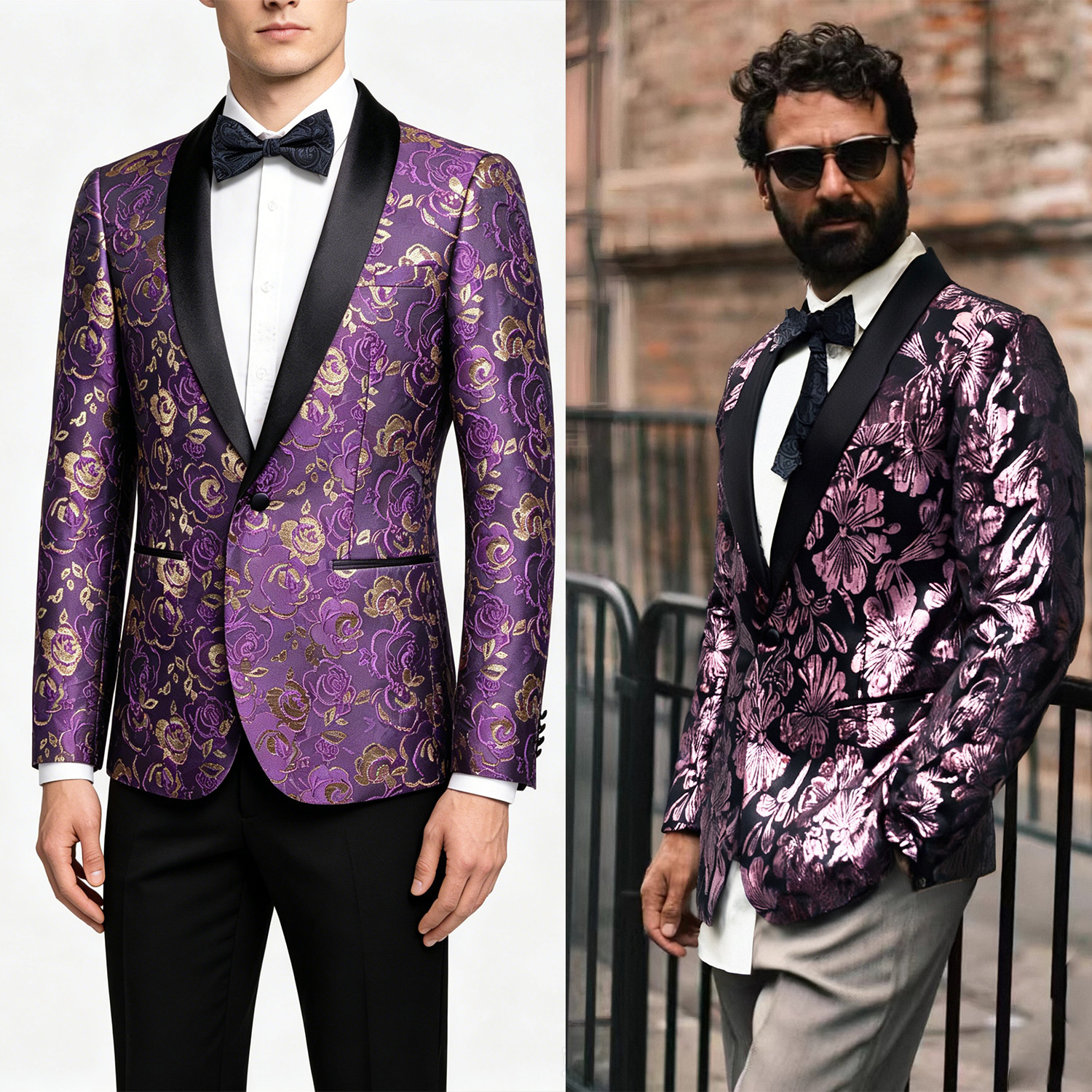 Single Breasted Floral Pattern – Men'S Formal Wear Without Jacket recenzja i cena