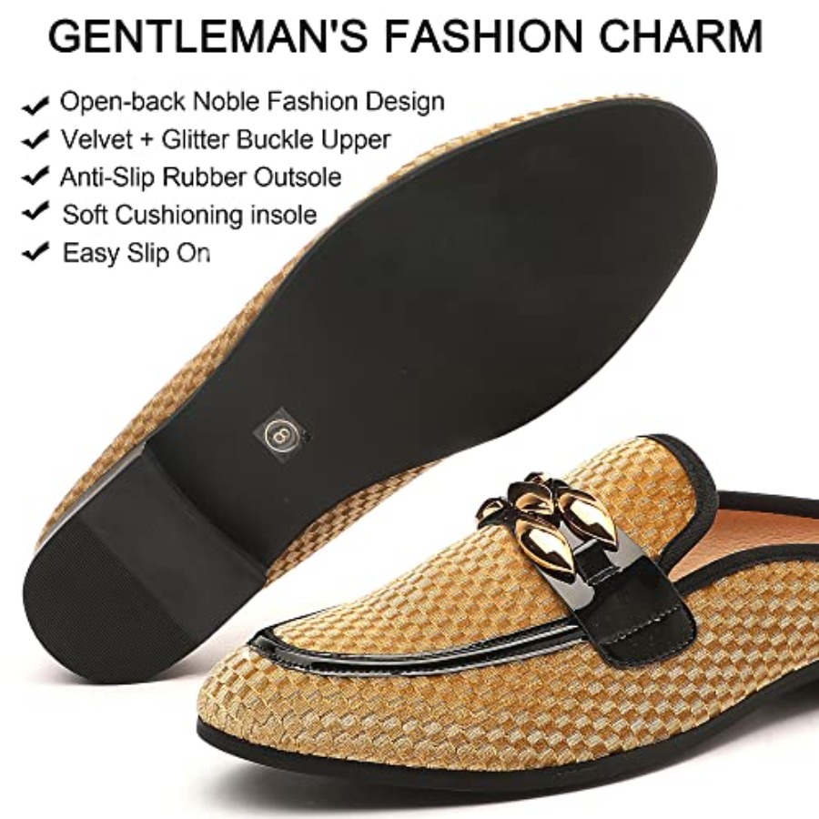 Men's Slip-on Mule Sandals Loa – Men'S Formal Wear Slippers recenzja i cena