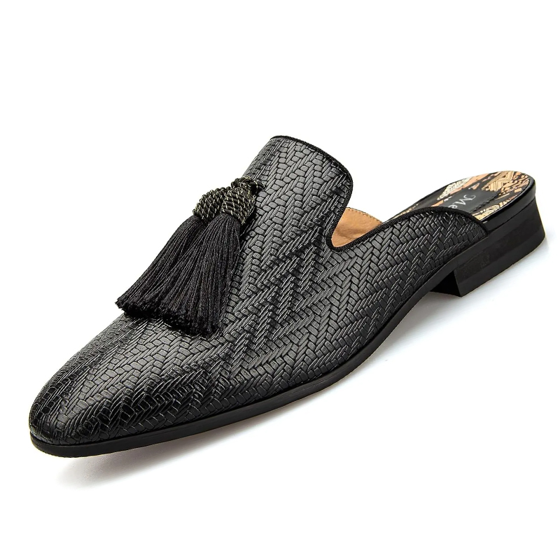 Leather Slippers Breathable Su – Men'S Formal Wear Slippers recenzja i cena