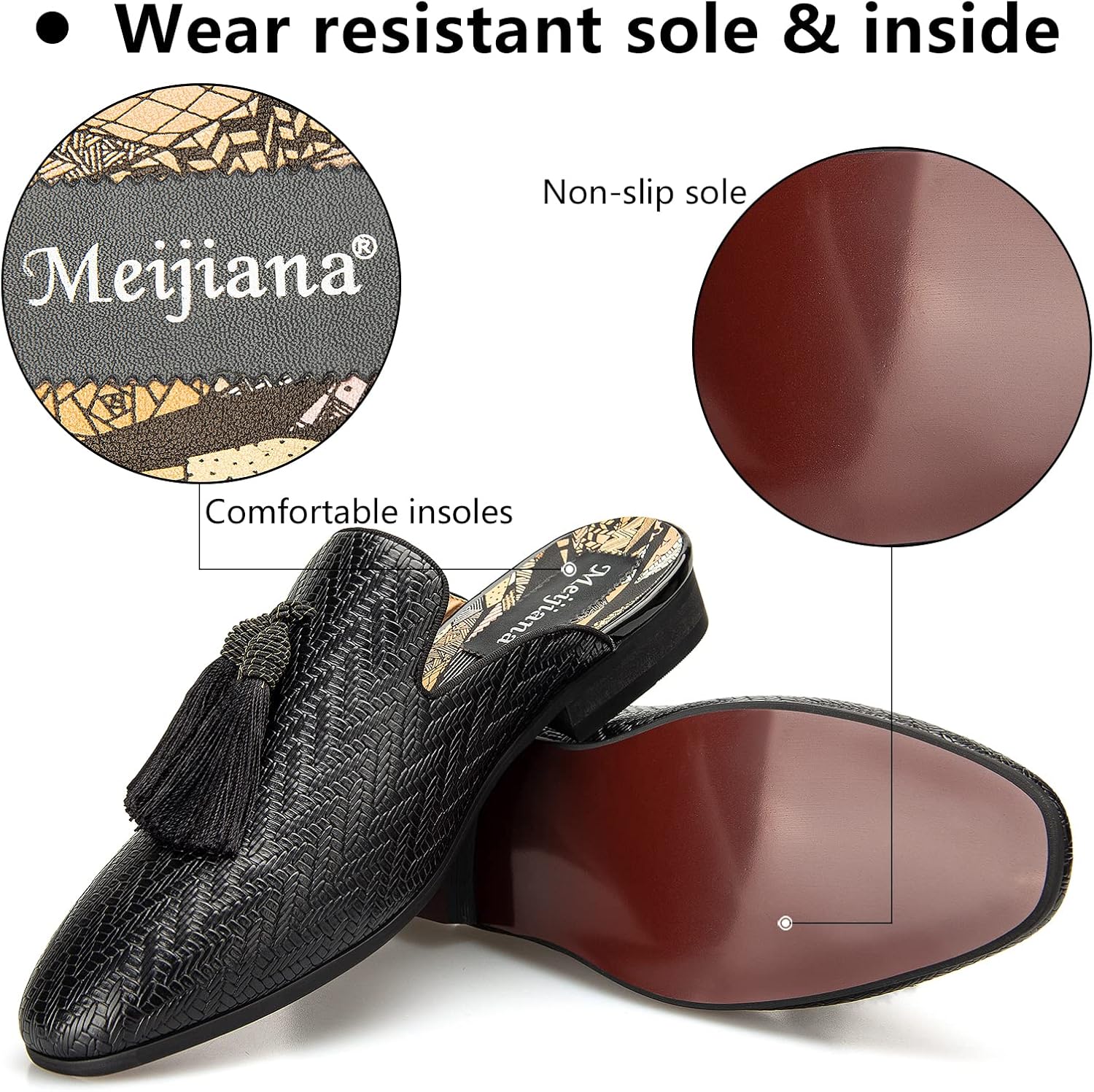 Leather Slippers Breathable Su – Men'S Formal Wear Slippers recenzja i cena