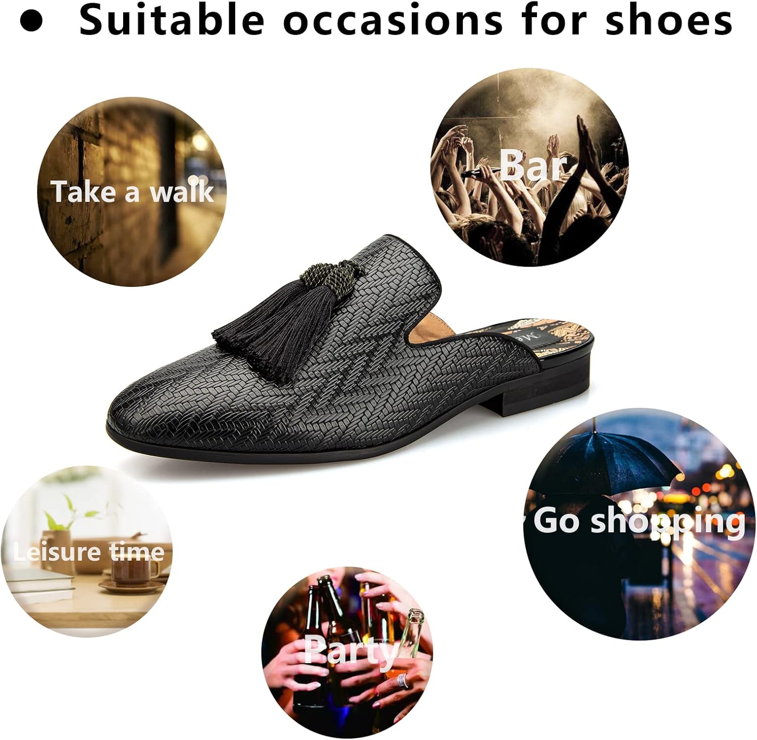 Leather Slippers Breathable Su – Men'S Formal Wear Slippers recenzja i cena