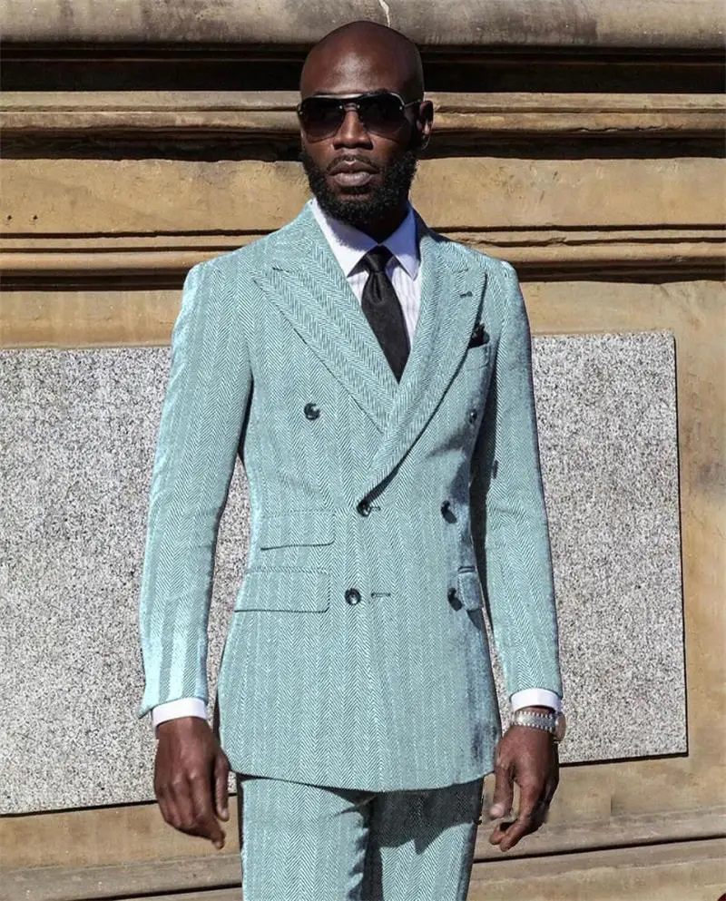 Herringbone Suits for Men Groo – Men Formal Wear Pink recenzja i cena